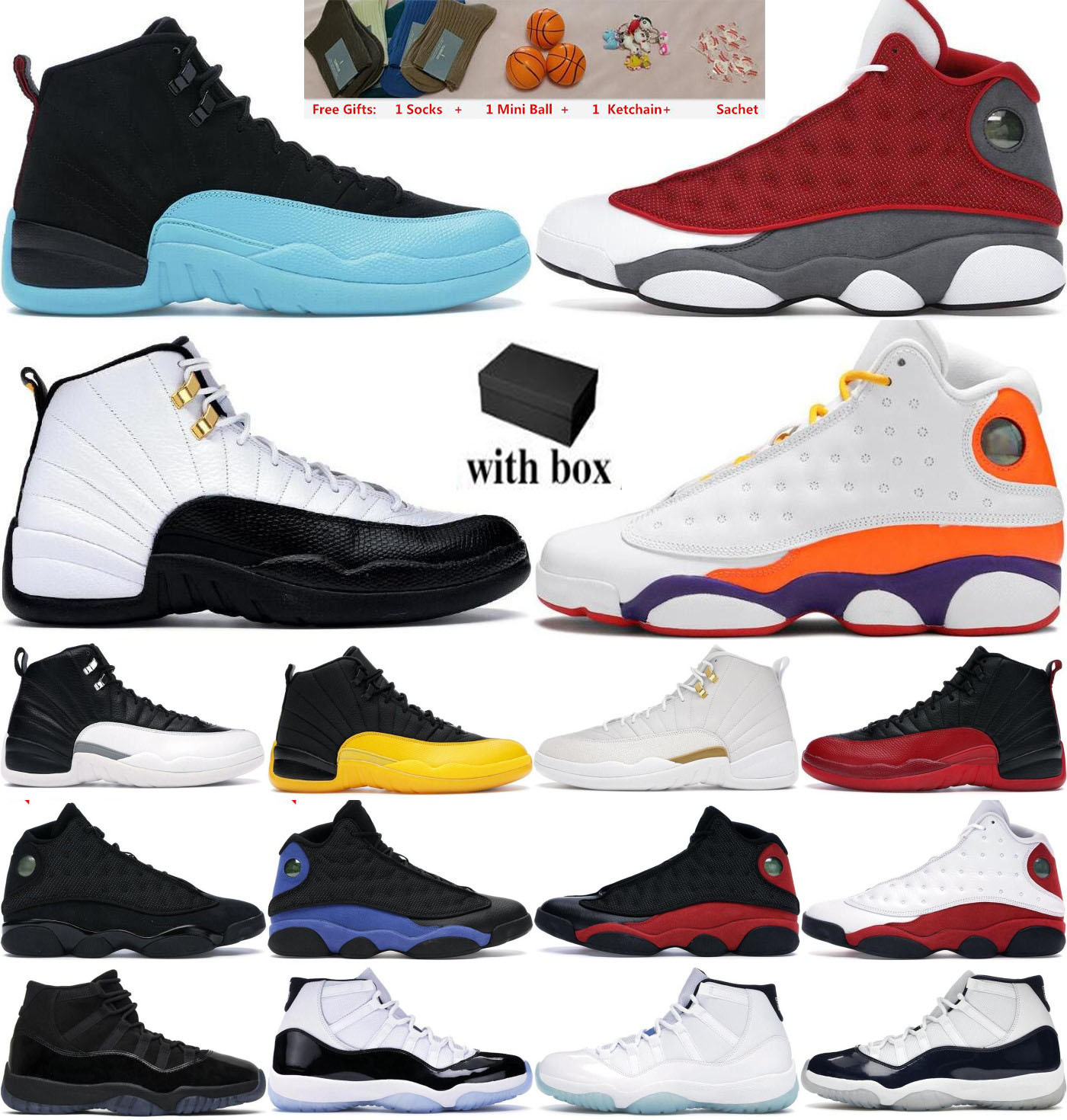 

11S 11 Basketball Shoes Trainer Sneakers Black University Gold Indigo Flu Game Dark Concord Ovo White Reverse Taxi Low Easter 12 12S Mens Fiba The Master with box 36-47, Gifts
