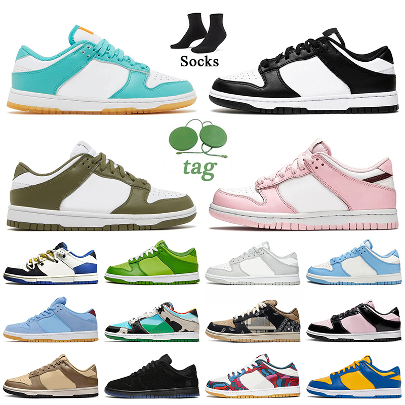 

Top Fashion OG Women Mens Running Shoes Low Teal Zeal Black White Medium Olive Pink Foam Chlorophyll Coast UNC Designer Platform Sneakers Parra Trainers Big Size 12 13, C26 oreo 36-45