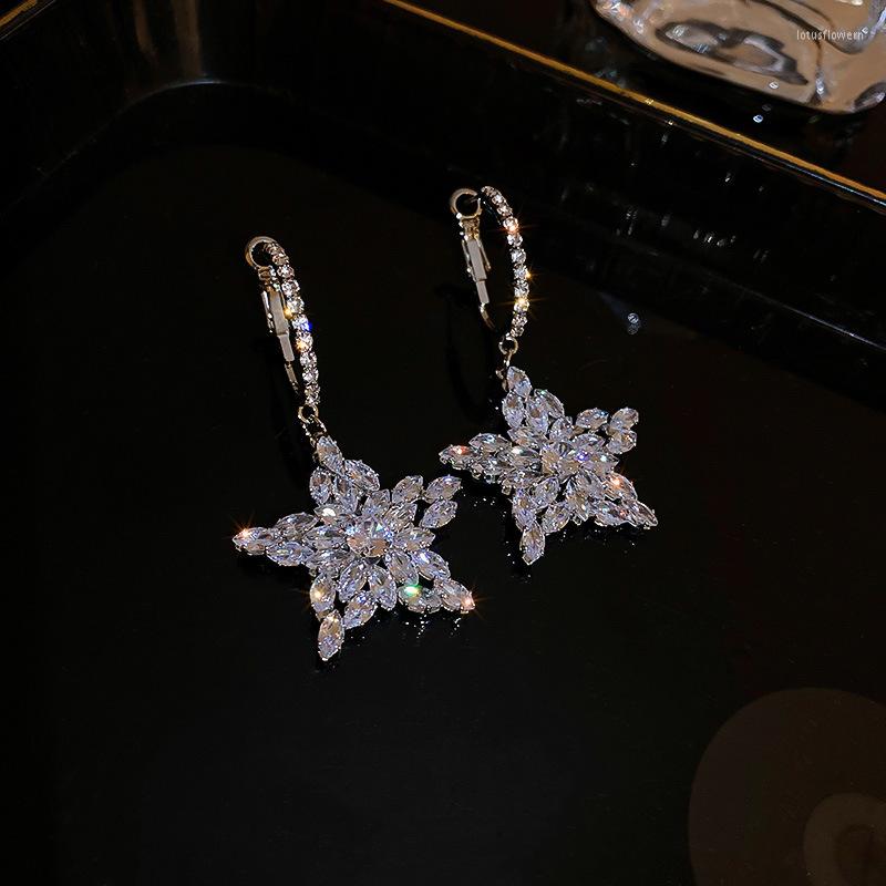 

Dangle Earrings 2022 Korean Exquisite Five Pointed Star Geometric Fashion Temperament Versatile Women's Jewelry