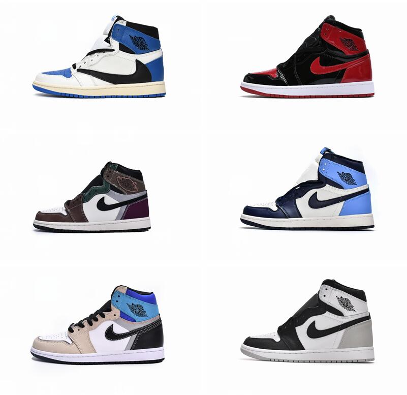 dhuk 46Color Jumpman 1 High Sandals Basketball Shoes Sneakers Sports Trainers Reverse Mocha Bred Panda Chicago Shattered Og Jumpman Retro 1 1S Scott
