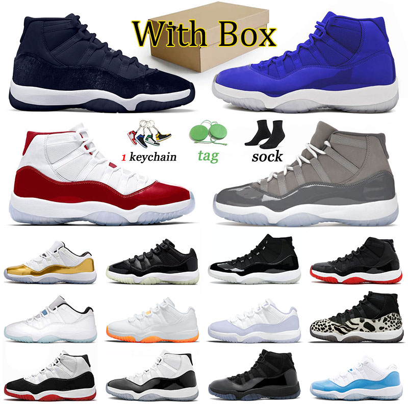 

Jorden11s Basketball Shoes Big Size US 13 Midnight Navy 11 11s Designer Sneakers Retro Low 72-10 Space Jam Jumpman Cherry Jorda Cool Grey Jordas, # 36-47 midnight navy