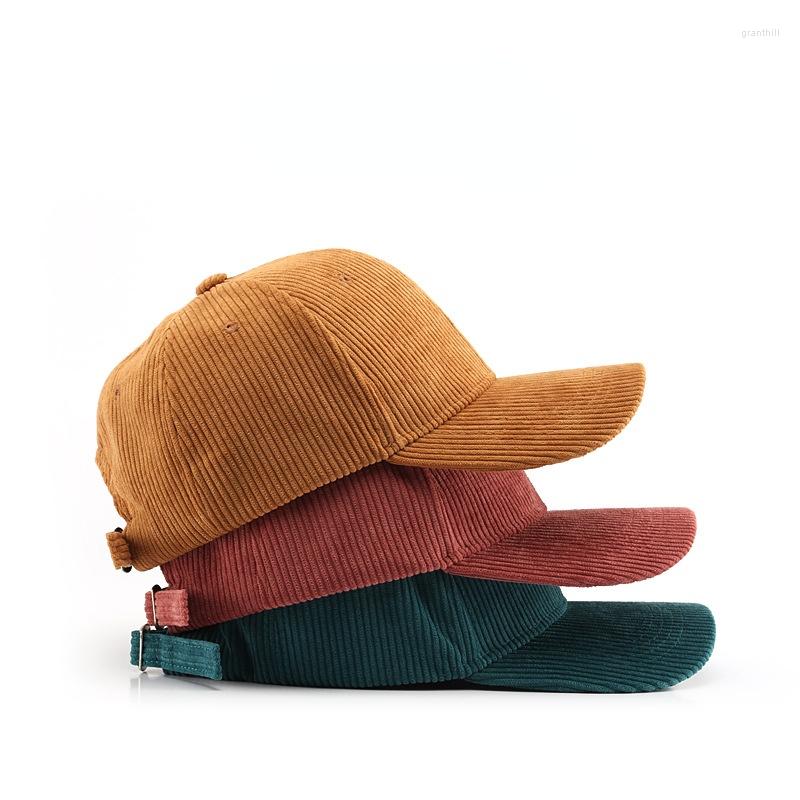 

Ball Caps Men Corduroy Baseball Cap Women Spring Summer Embroidery Hat Outdoor Adjustable Sun Vacation Casquette Gorras, Black