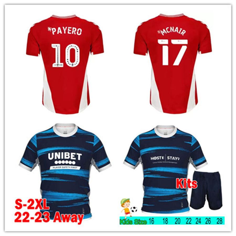 

soccer jerseys 2022 2023 MIDDLESBROUGH 21/22 Ashley Michael Fletcher 11 FLINT 24 WING 26 AKPOM 10 ASSOMBALONGA 9 FRY home away men kids foot, Mideersibao 22-23 away kids kits
