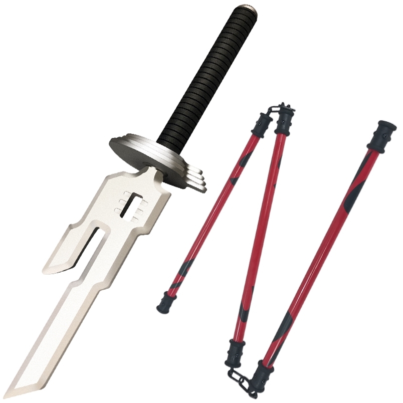 

Party Decoration Anime Jujutsu Kaisen Fushiguro Touji Cosplay Props Role Play Weapon Sword Three Section Stick Halloween Carnival Party 220915