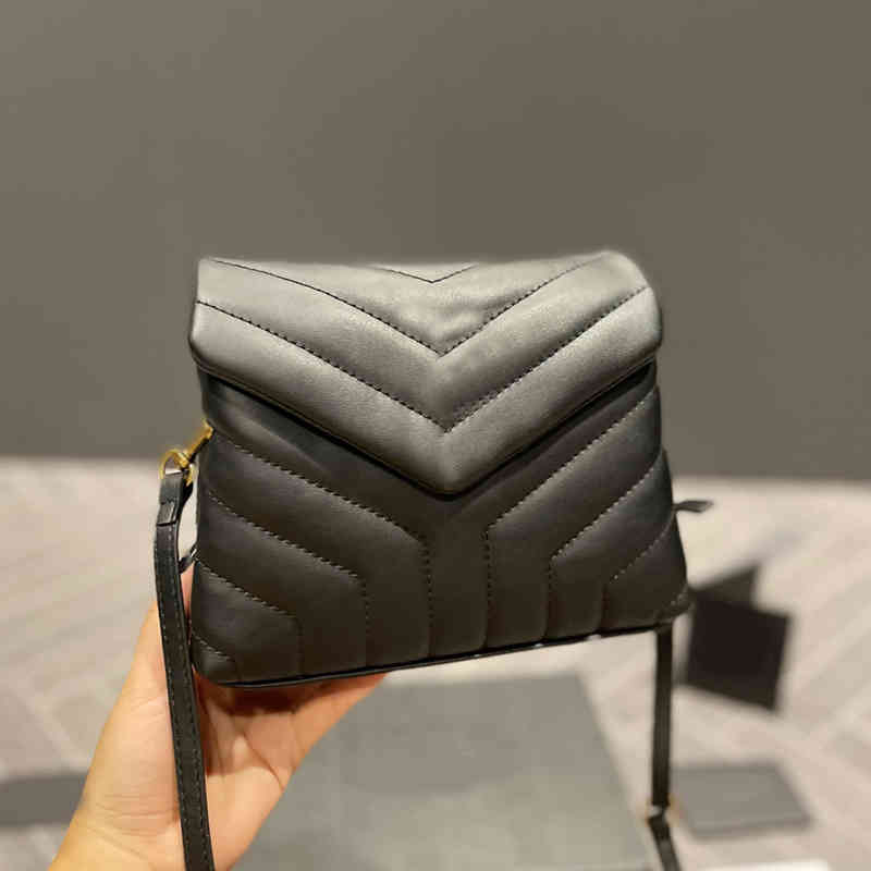 

Designer Luxury YYSL Bags For Womens Handbags Crossbody Purses YSLitys large Capacity Versatile The Tote Bag Loulou Multicolour Fashion Leather Wallet ZS5B, Black