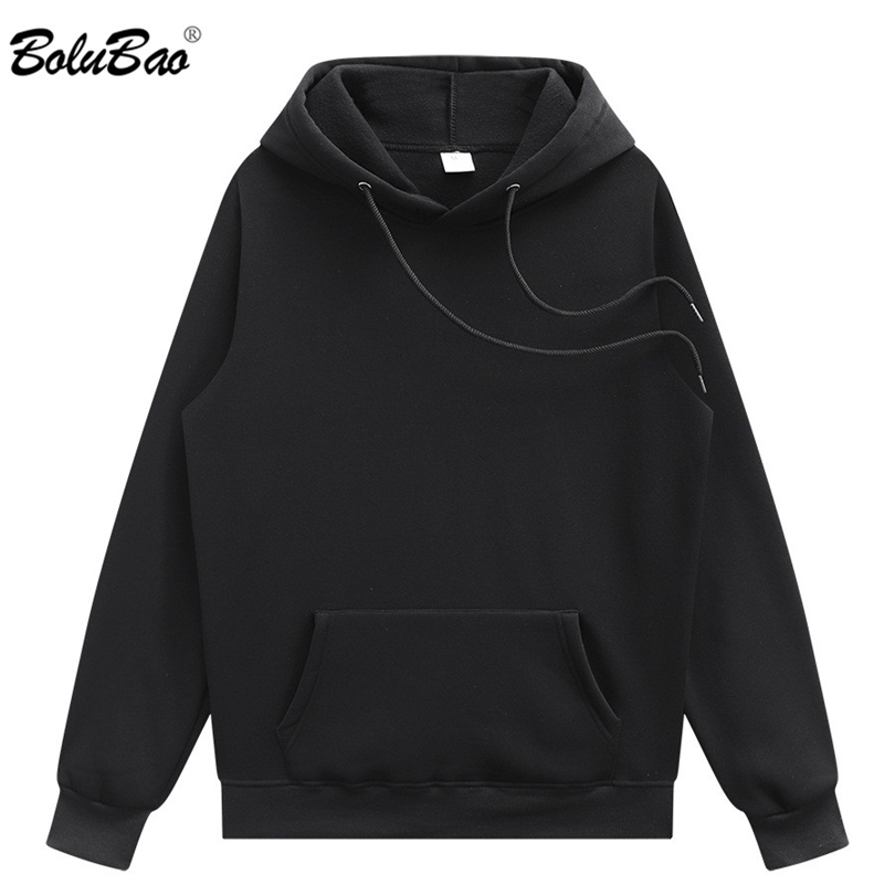 

Mens Hoodies Sweatshirts BOLUBAO Fashion Solid Hoodies Sweatshirts Mens Spring Autumn Hip Hop Warm Fleece Sweatshirt High Quality Brand Hoodies Male 220915, Black