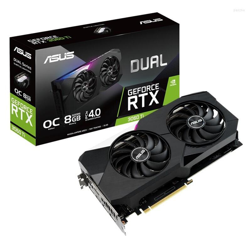 

Graphics Cards ASUS DUAL RTX 3060 TI O8G V2 Video GPU Graphic Card 3060TI 8GB MINI