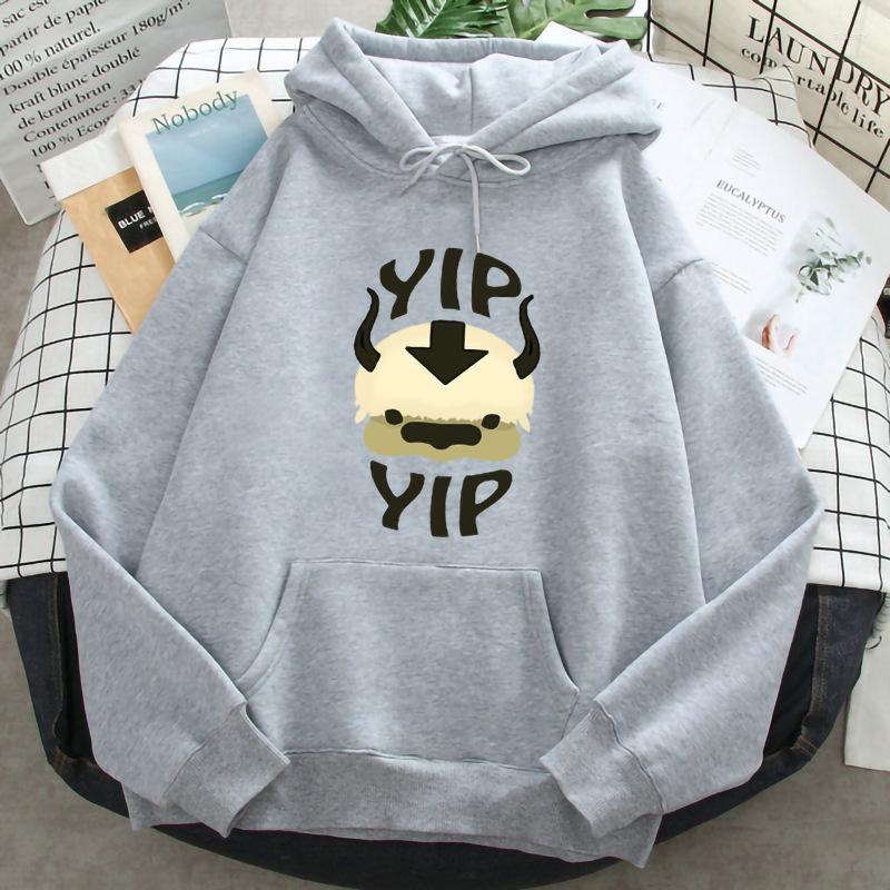 

Men' Hoodies Anime Hoodie Sweatshirt Avatar The Last Airbender Appa Yip Print Boy Pullover Mens Women Fashion Kids Boys Girl Clothing, Purple
