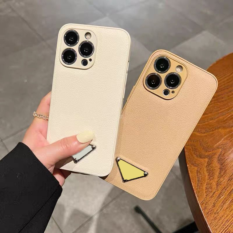 

Iphone 14 Case Luxury Shockproof Triangle Black Designers Phone Case For Iphone13 12 11 Pro Max X XS Letter P 22091503WA, White