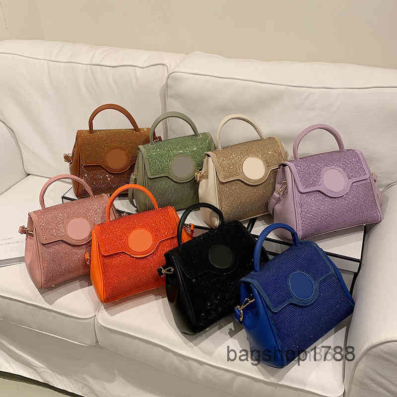

Bags New Bright Diamond Evening Women Single Shoulder Handbag Messenger Bag Women Large Bag Woman Bags 220426Multi Pochette