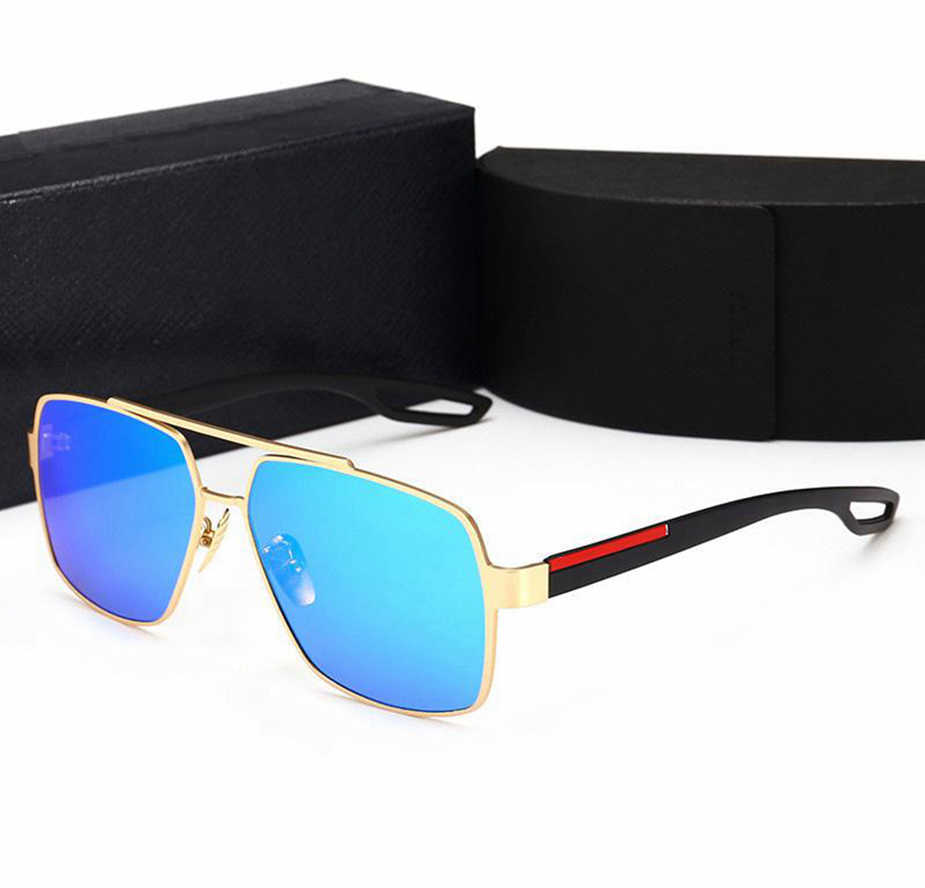 

2021 women Retro Polarized Luxury Mens Designer Sunglasses Rimless Gold Plated Square Frame Brands Sun Glasses Fashion Eyewear With Case