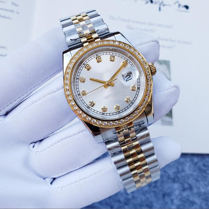 

Ladies Designer Watch 36.9mm Luminous Dial Automatic Mechanical Sapphire Glass Classic Folding Strap Waterproof Watch, Tool