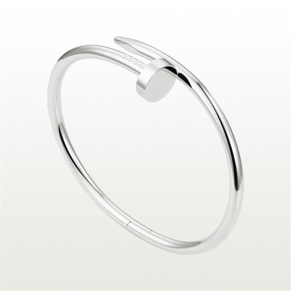 

Nail Bracelet Designer Bracelets Luxury Jewelry For Women Bangle Titanium Steel Alloy Gold-Plated Process Never Fade Not Allergic 253j