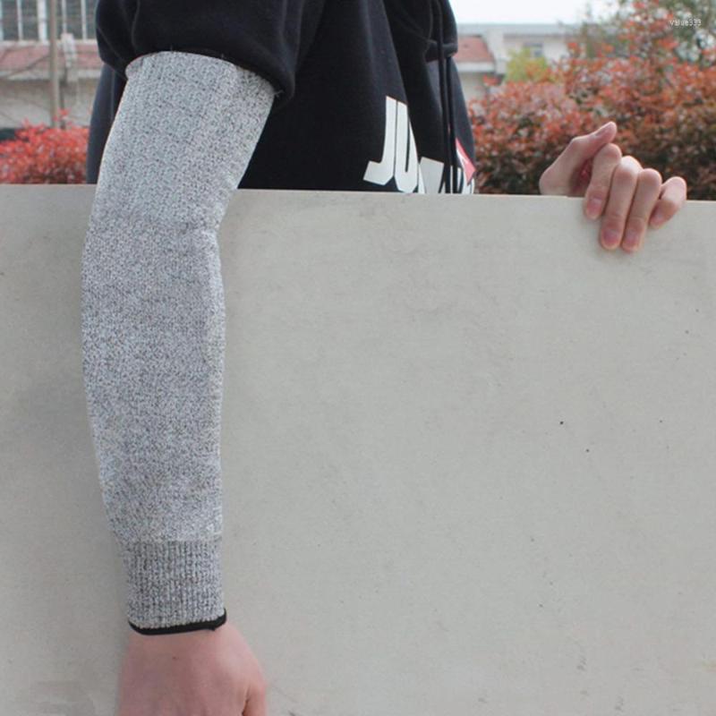 

Berets 1 Pairs Anti-Cutting Sleeve Guard Arm Anti-Scratch Anti-Welding Slag Antistab Glass Handling Safety Work Protection Gloves, 45cm