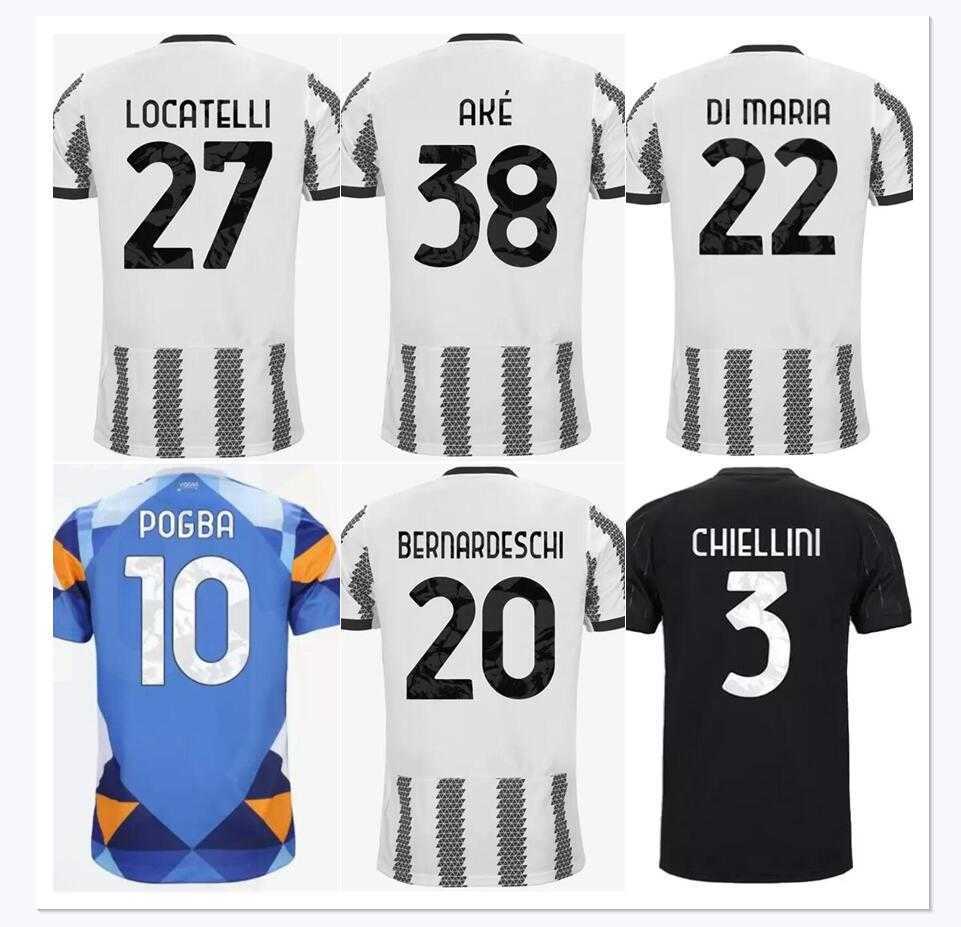 

4XL XXXL 2022 juventus home soccer jerseys DI MARIA VLAHOVIC KEAN DYBALA POGBA CHIESA McKENNIE LOCATELLI top jerseys 22 23 JUVE Kits Men, Red