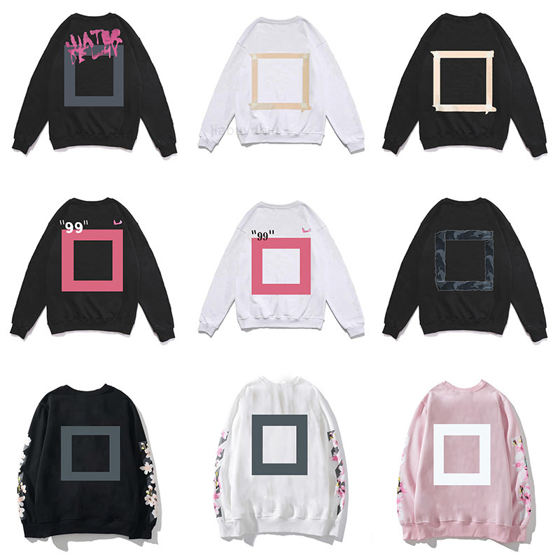 

Men's Sweatshirts European and American Mens Womens White Hoodies Winter Hip Hop Men Printing Hoodie Man s Designers Hooded Hoody High Street Pullover, 525# white