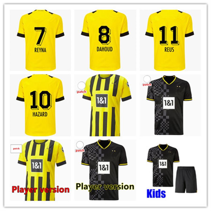 

soccer jersey S-4XL HALLER 22 23 football shirt REUS DORTMUND NEONGELB BELLINGHAM HUMMELS BRANDT men kids kit fans player version maillot de, 22/23 home