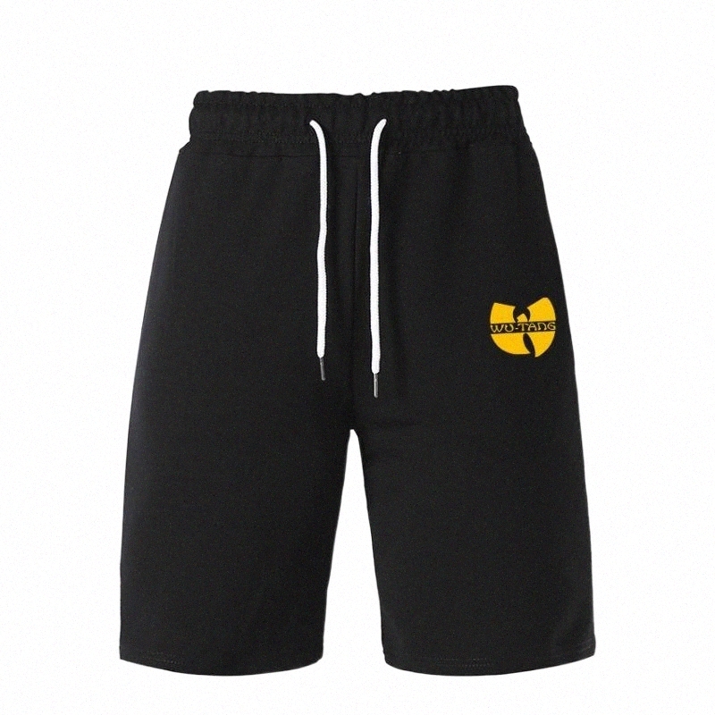 spring And Summer Five Solid Color Print Men's Casual Shorts Bodybuilding Trouser Sleep To Wear Lace-up Sports d6z3#-image-802643884