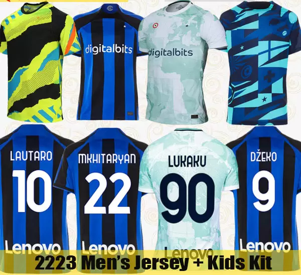 

Soccer Jerseys 22 23 LUKAKU Soccer Jerseys Inter DZEKO LAUTARO 2022 2023 BROZOVIC CALHANOGLU ALEXIS J.CORREA BARELLA Football Shirt Uniforms Mens Jersey Kids Kit, Kids 2223 home
