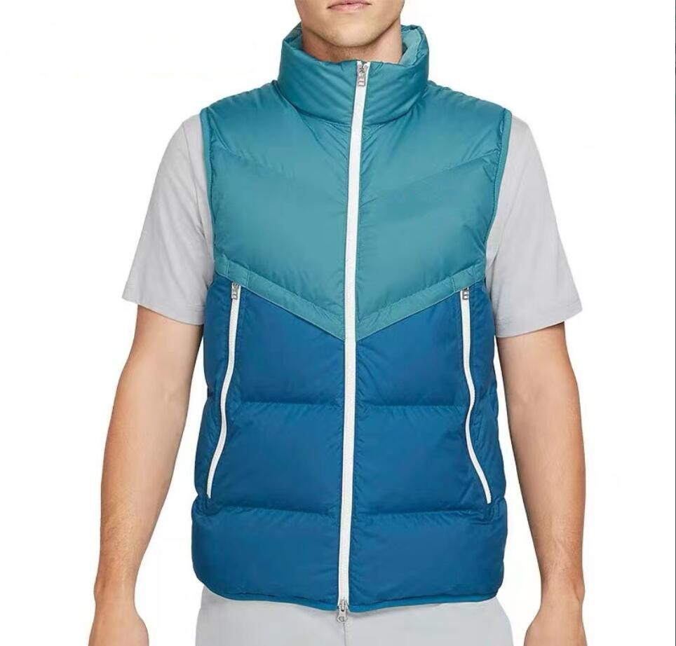 

Fashion Men's vests Down cotton waistcoat designs Mens and women's No Sleeveless Jacket cotton puffer Autumn Winter Casual Coats Couples vests Keep warm Coat, White