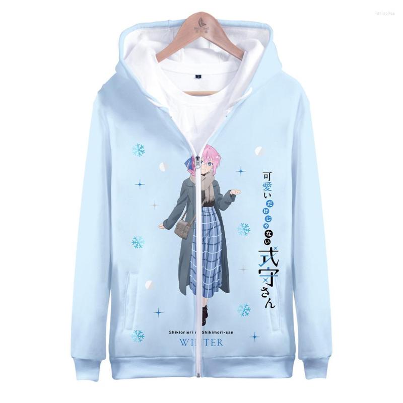 

Men's Hoodies Shikimori's Not Just A Cutie 3D Men Women Oversized Harajuku Zipper Hoodis Sweatshirt Casual Highstreet, Beige