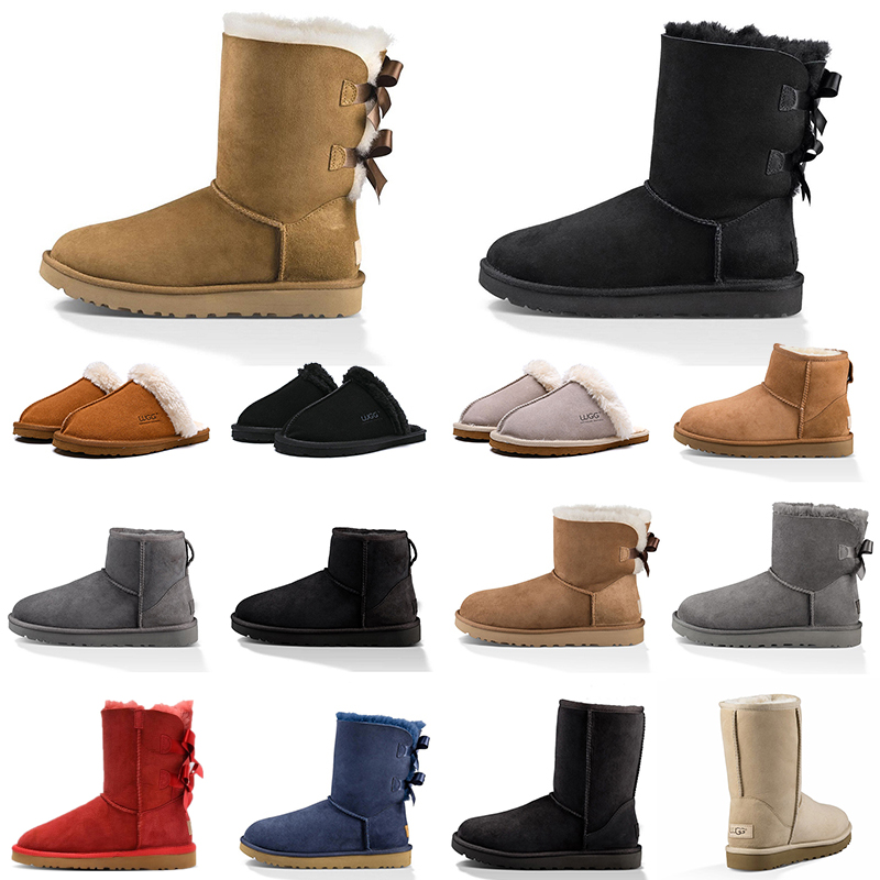 

designer boots womens winter snow booties classic ankle short boot women ladies girls shoes triple black chestnut pink grey blue sneakers, Pigeon black