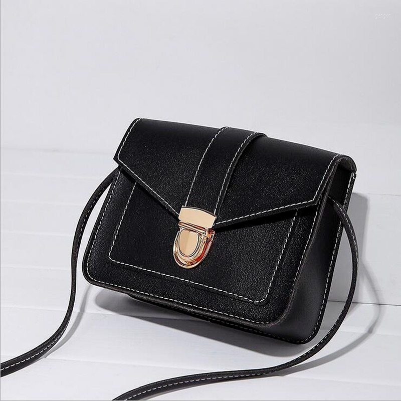 

Evening Bags 2022 Embroidery Thread Women Small Crossbody Bag Classic Shoulder Handbags Lightweight Strap Leather Messenger Satchel Purse, Black