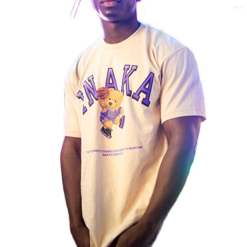 

Men's Hoodies Inaka Power T Shirt Violent Bear Print T-Shirt 2022 Men Women Daily Premium Tshirt Fashion Design Summer Explosion, Multi