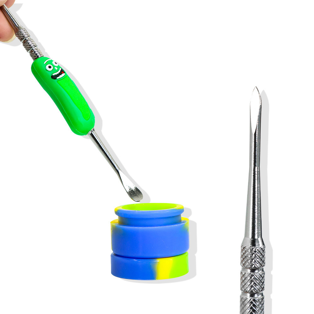 

Dab Tool Wax Oil E Cig Accessories Pick Tools For Wax Vaporizer Pen Tobacco Dry Herb Glass Bong Water Pipe Nail Dabber Rig with Cartoon Toy