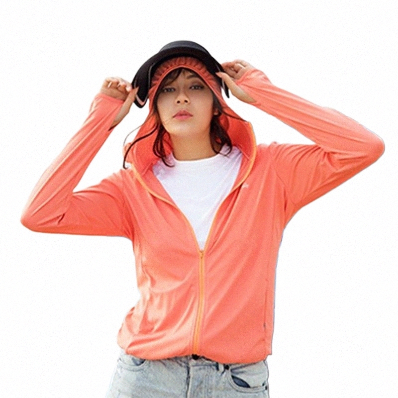 ohsunny Outdoor Anti-UV Sun Protection Sunscreen Coats Clothes Breathable Loose Long Sleeve Pullover Hoodie For Driving Beach Women's Jacket-image-802625266