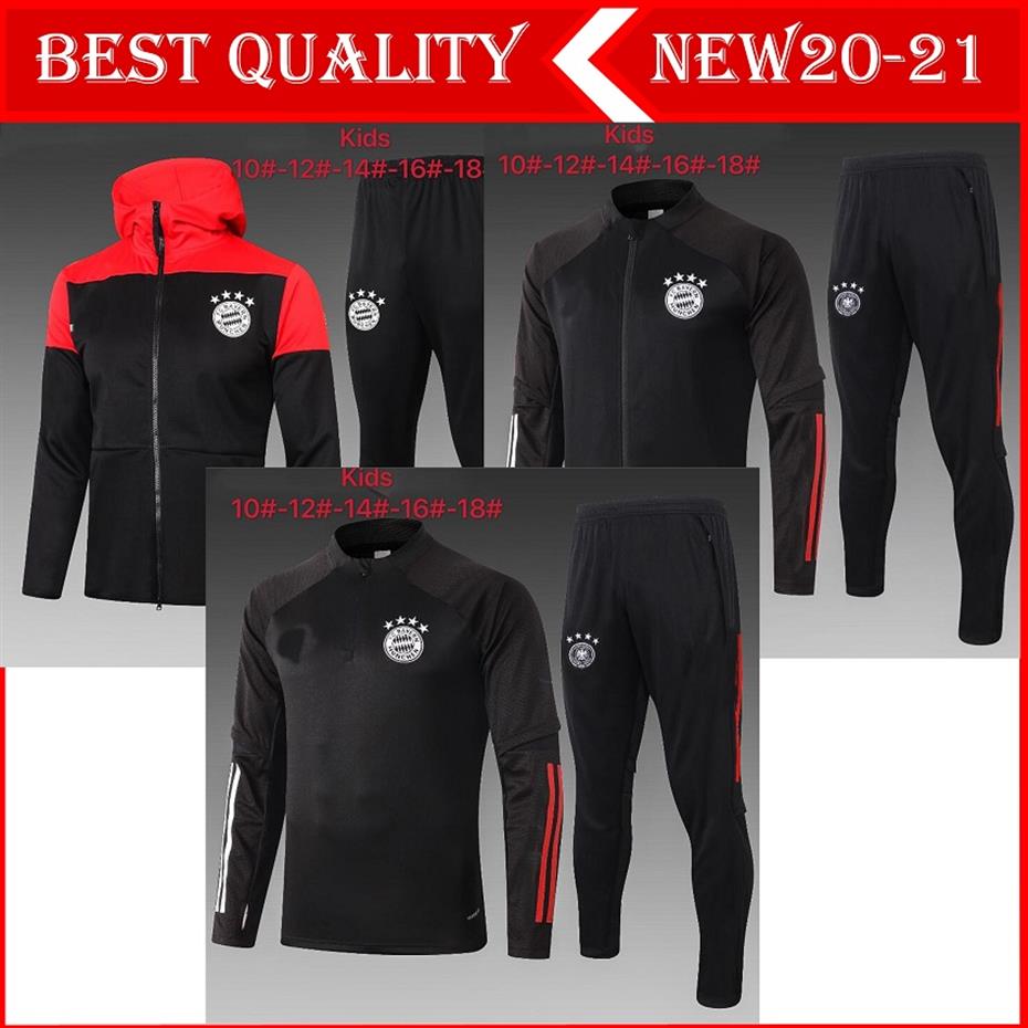 

kids 20 21 bayern munich SANE LEWANDOWSKI COMAN GNABRY training suit 2020 2021 MULLER tops bayern munich child Hooded jacket train289w, Picture color