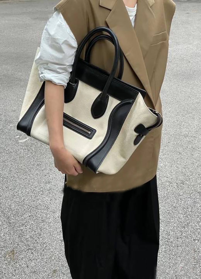 

micro luggage bags nano luggages drummed calfskin smile face lady handbag luxury designer mini cosmetic bag travel tote canvas casual crossbody, Customize