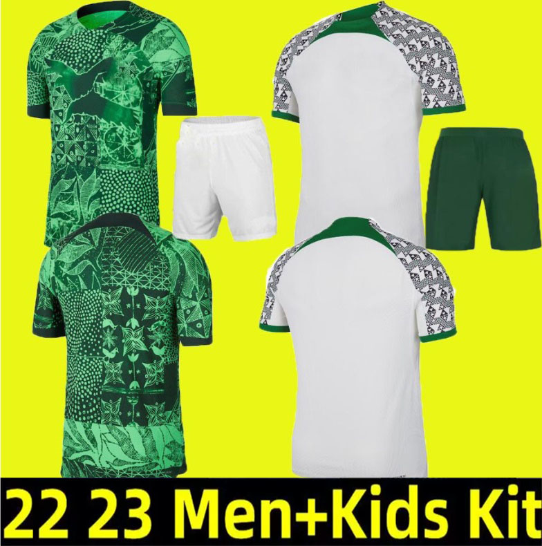 

player fans 22 23 Nigerian OKOCHA Soccer jersey HOME 2022 2023 away Okechukwu IGHALO AHMED MUSA Ndidi MIKEL IHEANACHO Football shirts men kids White green