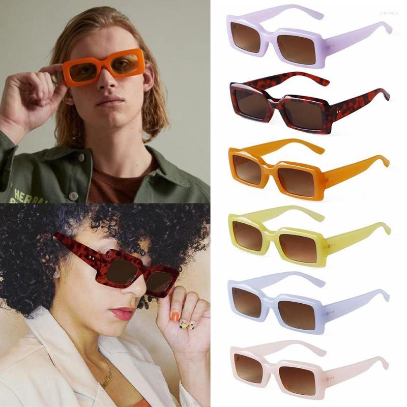 

Sunglasses Retro UV400 Protection Narrow Square Frame Glasses For Women Rectangle Men's Shades