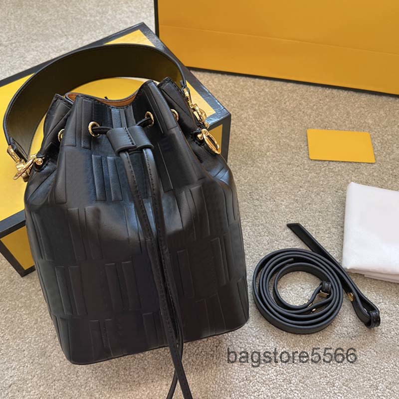 

Shoulder Bags Designer Mini Bucket Women Drawstring Handbag Purse Canvas Leather Pouch Claic Lettered Gold Hardware Crobody Hand Multiple Co