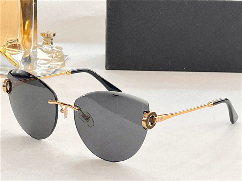 Nouvelles lunettes de soleil de design de mode 6160 Cat-Rivles Cat Cut Cut Lens Simple and Polylemy Style Outdoor UV400 Protection Eyewear