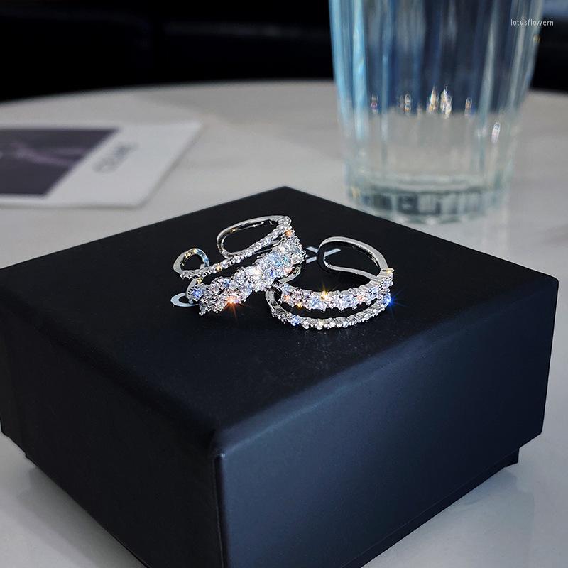 

Cluster Rings 2022 Korea Exquisite Geometric Opening Ring Fashion Temperament Simple Versatile Women's Banquet Jewelry