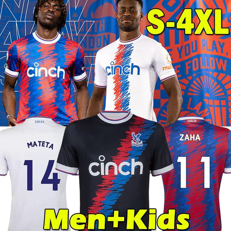 

Soccer Jerseys XXXL 4XL 2022 2023 CRYSTAL OLISE 22 23 MILIVOJEVIC OLISE KOUYATE J.AYEW ZAHA MATETA CHLUPP PALACE Away maillots de foot BENTE, 22-23 away kids kits