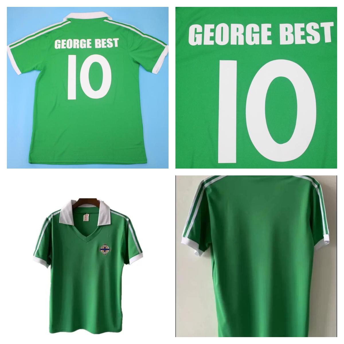 

1979 GEORGE BEST north ireland soccer jerseys 79 maillot foot football shirts men, 1979 retro