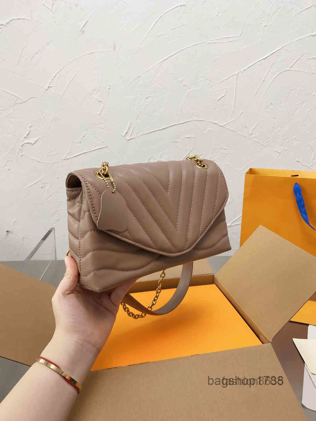 

Women's Evening Bags Shoulder Bags Handbag Retro Genuine Leather Elegant Fashion Messenger Luxury Tote 1016Multi Pochette, Brown