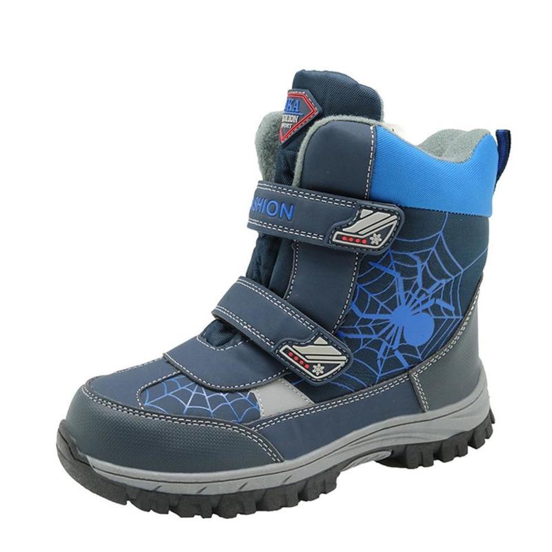 

Boots Children Little Big Kids Snow PU Leather Waterproof Winter Shoes Resistance Boys EUR 33 38 220915, T930red