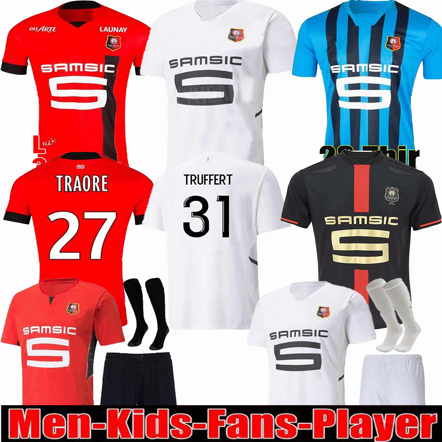 

22/23 Rennes Stade Rennais soccer Jerseys 120th Anniversary 2022 2023 SULEMANA GUIRASSY BOURIGEAUD Adult men Kids Kits socks full sets football jersey, 120th+patch