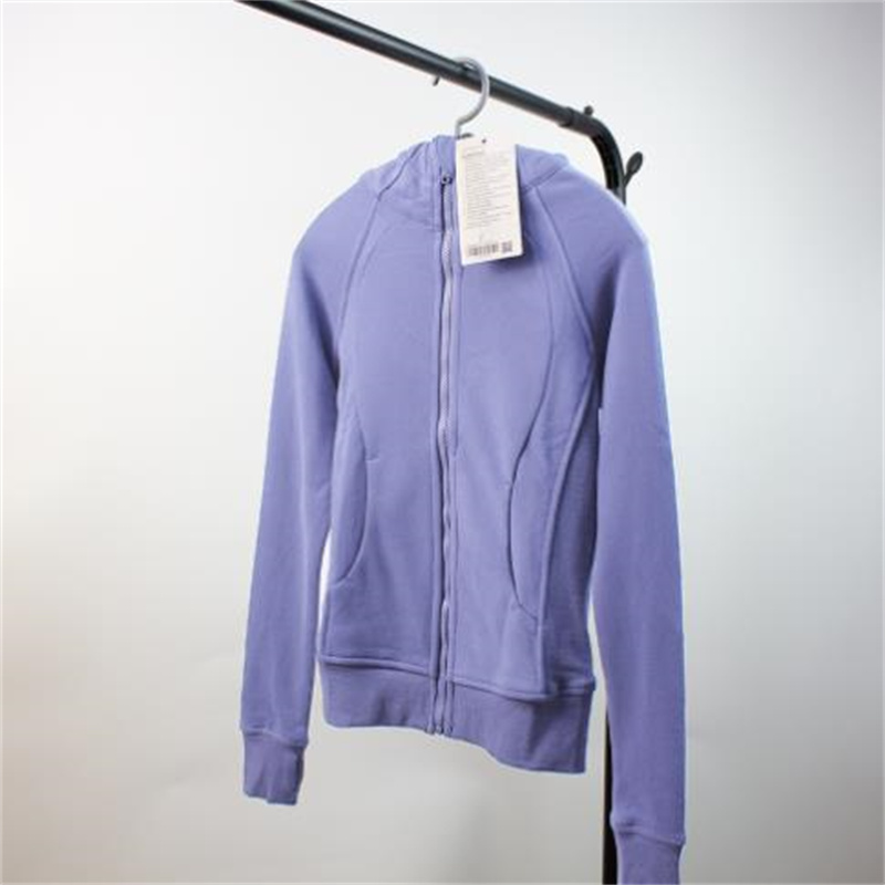 

LL Autumn Winter New Yoga Wear Outerwear Women Sports Full Zipper Hoodie Fitness Running Long Sleeve Top Grab Thickness Cashmere Hoodie, Extra shipping cost