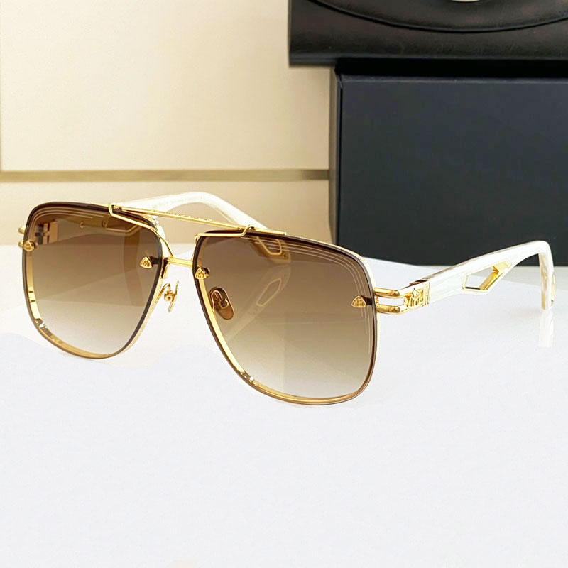 

MAYBA THE King II Top Designer Sunglasses for men Original famous fashionable Classic retro luxury brand eyeglass fashion design women catwalk glasses