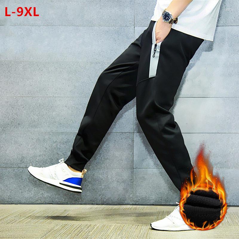 

Men's Pants Sport Joggers Men Sweatpants Trousers Harem Autumn Winter Track Hombre Black Fleece Loose Plus Size 6XL 8XL 9XL Streetwear, No.2