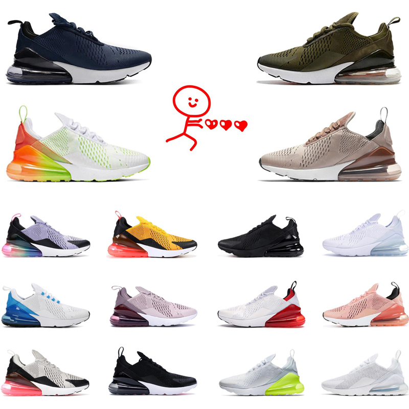 

270 Sports Running shoes 270s Sneakers Trainers Mens Women HOT New Style of Triple Black White Light Bone Rainbow EUR 36-45, #2 36-40