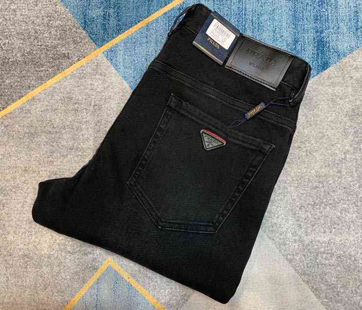 

Jeans Men's Autumn and Winter 2022 Pants Casual Denim Loose Straight FitFYXT, Black