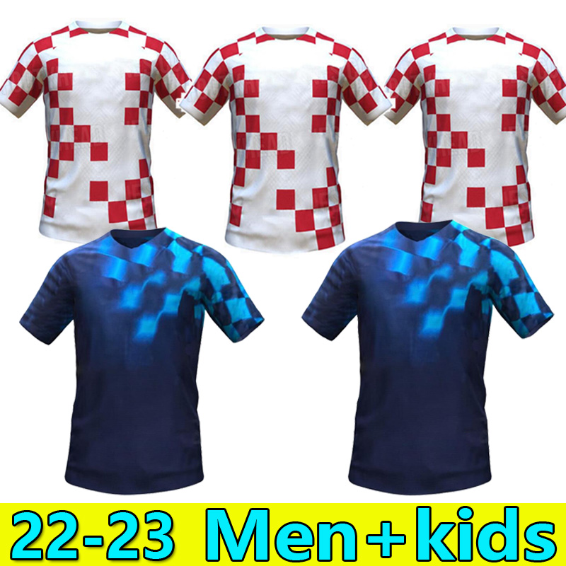 

2022 Croacia MODRIC Cup soccer jerseys national team MANDZUKIC PERISIC KALINIC 22/23 Croazia football shirt KOVACIC Rakitic Kramaric Men Kids Kit uniforms, Away kids