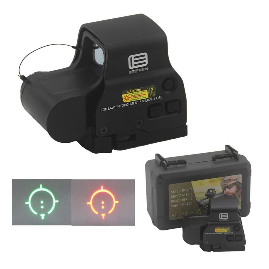 

558 Holographic Red and Green Dot Scope Hunting Rifle T-dot Reflex Sight With Integrated 5 8 20mm Weaver rail2393