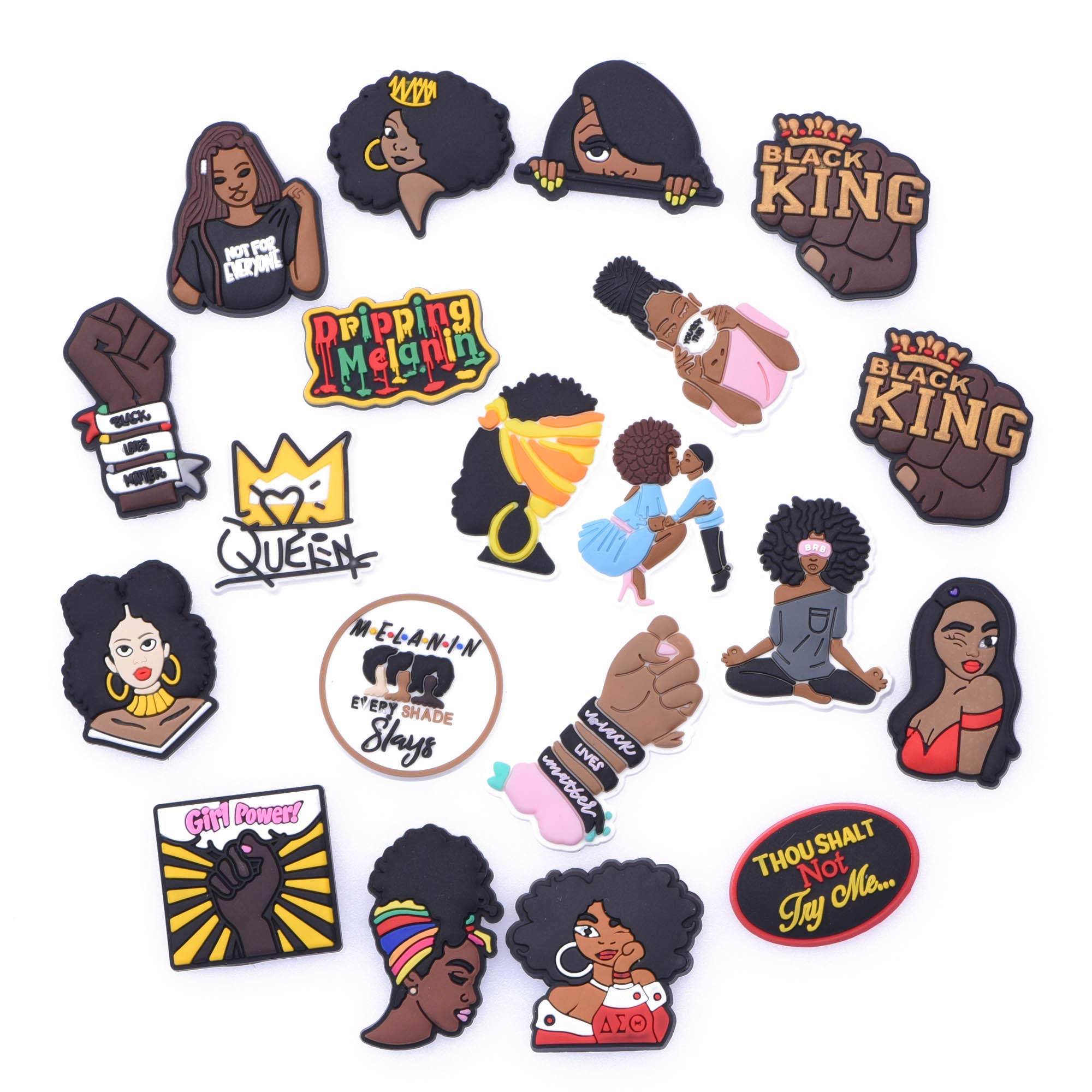 

Shoe Charms Parts Accessories With Wristband Bracelet Black Lives Matter Decoration For Kids Boy Girls Women Party Favors Birthday Gift ambQw